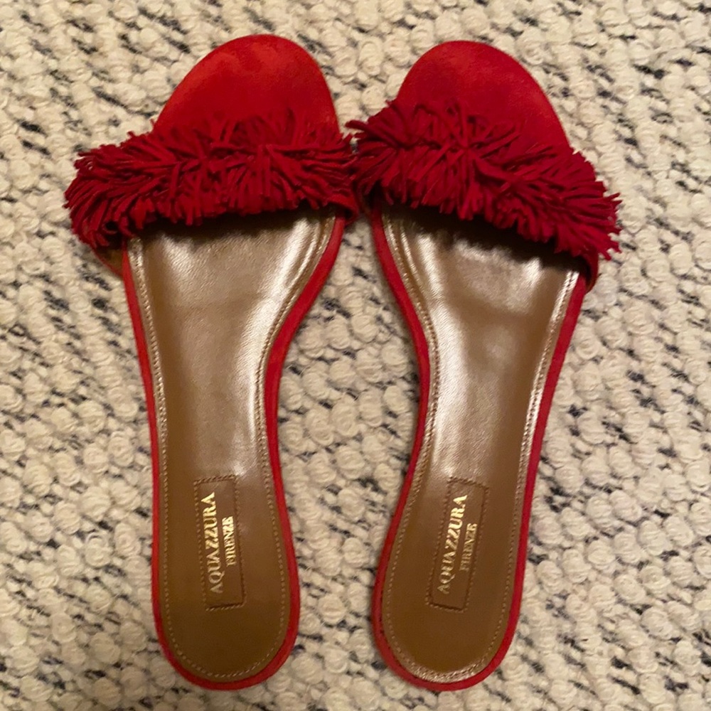 Red fringe slides